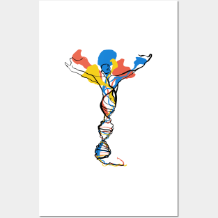 Single Line - DNA Activation Posters and Art